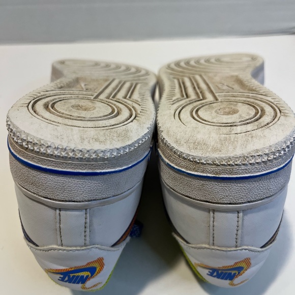 Nike Big Kid's Air Force 1 LV8 White/Multi-Color-Medium Blue (DQ7767 100) - Picture 8 of 13